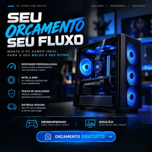 MONTE SEU PC GAMER | ORÇAMENTO GRATUITO 