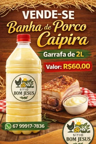 BANHA DE PORCO CAIPIRA