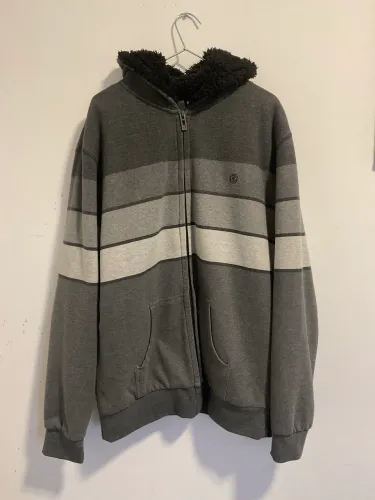 Moletom com zíper billabong com forro interno apeluciado tamanho XG