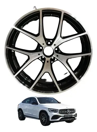 Roda Dianteira Aro 20 Mercedes-benz Glc 43 Amg Glc300 2023 Preto