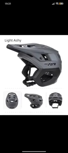 Capacete enduro BATFoX G top cinza fosco 