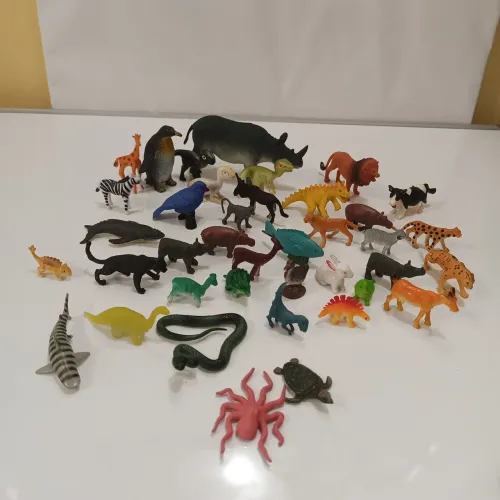 Lote miniaturas de animais emborrachados