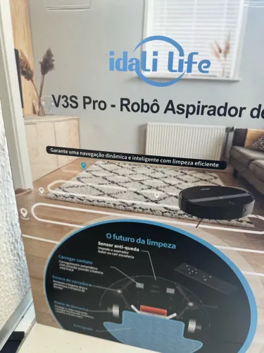Aspirador robô, na caixa, usado 3 vezes
