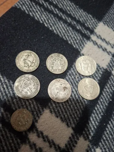 Moedas de prata e do Brasil