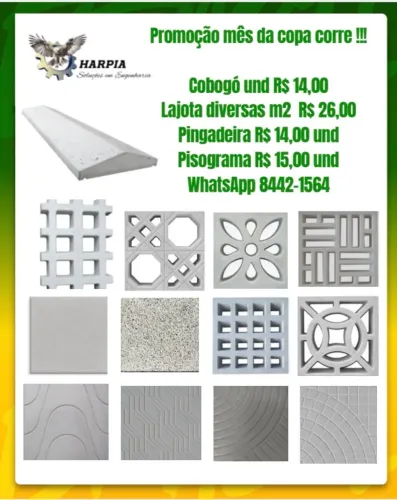 Artefatos de concreto vibrado 