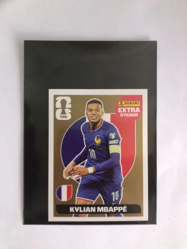 Figurinha Extra Sticker Panini Copa 2026 | Mbappé Ouro (Gold)