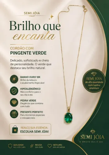 Cordão semi jóia 