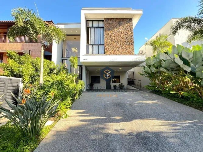 Sobrado com 4 dormitórios para alugar, 230 m² por R$ 14.005/mês - Condomínio Aruã - Mogi d