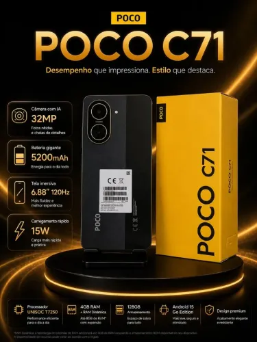 Poco C71 128GB Lacrado!