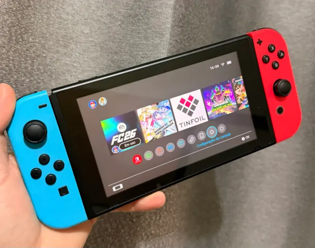 Nintendo switch V2 desbloqueado completo com caixa