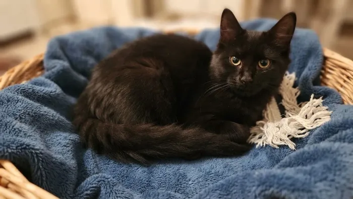 Gato mix com angorá