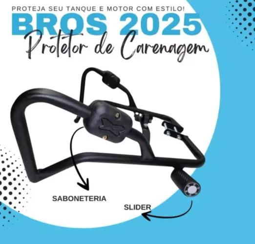 Protetor de carenagem Brós 2025/2026 e SHI175