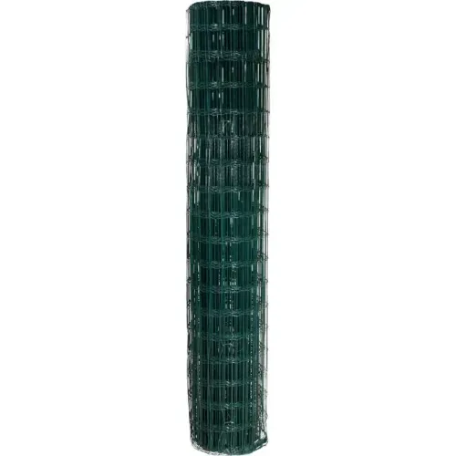 Tela alambrado, verde, malha 10 cm x 5 cm, fio 2,5 mm, com 1,8 m x 25 m (altura x comprime