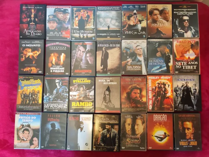 Coleção de filmes em DVD - só filmaços!