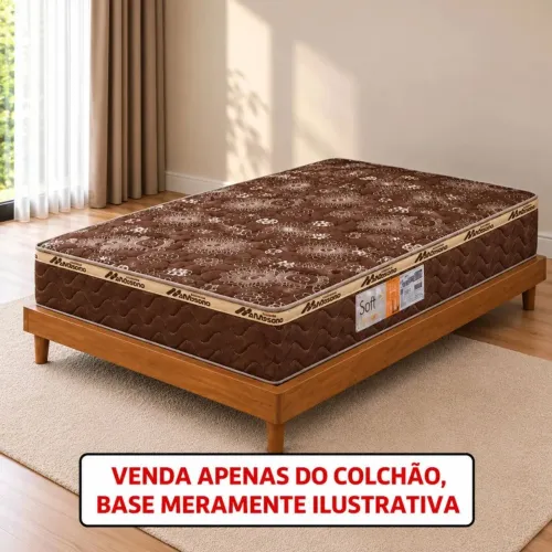 Colchão D28 Espuma Eps 138X188X18 Meron Soft One Face <br>