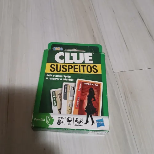 Jogo de Cartas Clue Suspeitos - Usado