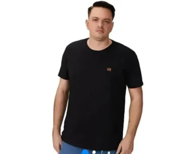 Camiseta Masculina Plus Size Preta G3 | Manga Curta | Ultimato