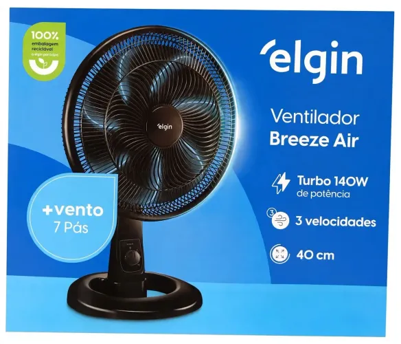 Ventilador de mesa 40 cm grande. Novo lacrado de fábrica
