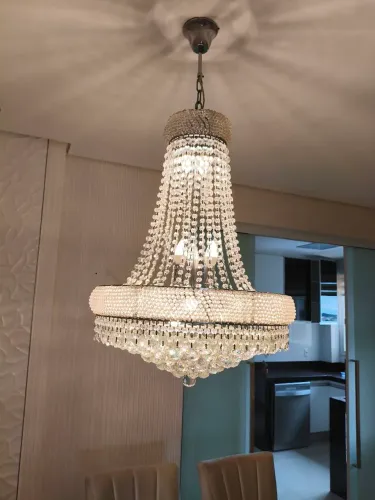 Combo Iluminação de Luxo - 3 Lustres de Cristal + 2 Pendentes (Oportunidade!)