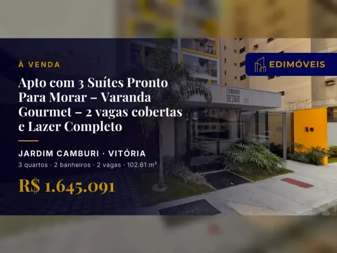 Seu Refúgio em Jardim Camburi: Apartamento Pronto para Morar com Lazer Total!