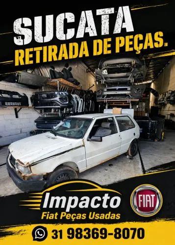 Peças de Sucata Automotiva Fiat Uno Fiasa 1991 Motor Câmbio Lataria Suspensão Acabamentos