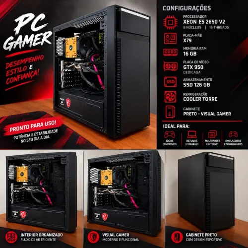 PC GAMER XEON | GTX 950 | 16 GB RAM | SSD