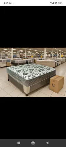 Cama Box Casal Espuma