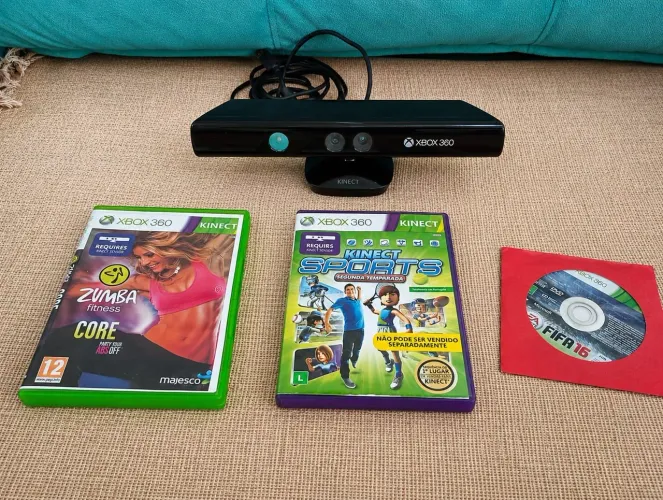 KINECT XBOX 360 MAIS JOGOS