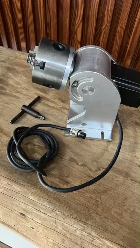 Eixo rotativo fiber laser