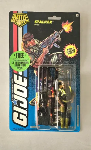 GI Joe Stalker Battle Corps 1994 - Hasbro - Vintage Lacrado na Cartela