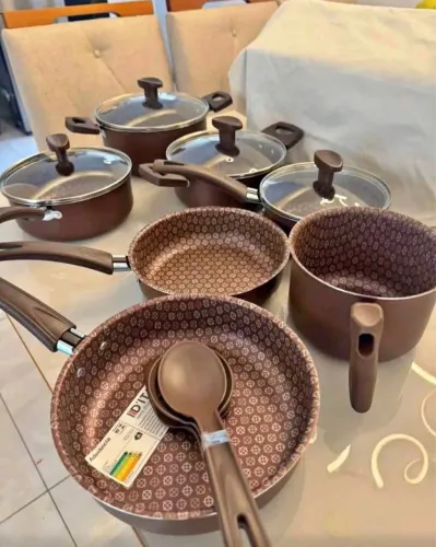 Jogo de Panelas Kit 10 Peças Novo