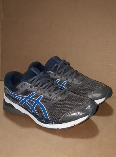 Tênis Asics Shogun 3.0 Masculino Cinza Escuro Original Caminhada Academia Nº40