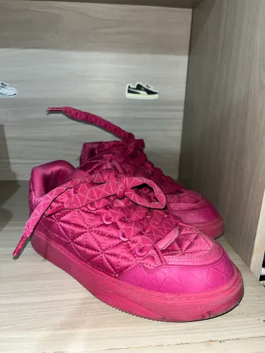 ( Arezzo ) Tênis Rosa Multimaterial Matelassê A72