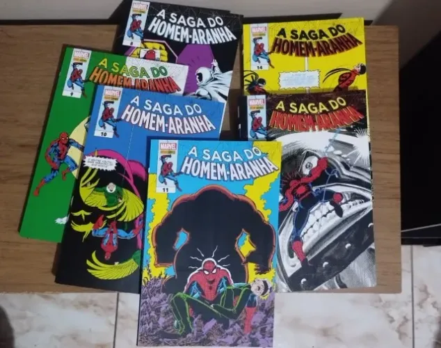 A Saga do Homem Aranha Volumes 8, 9, 10, 11, 12 e 14