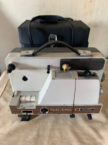 Projetor Antigo Dual 8mm Still Framer Naigai 904