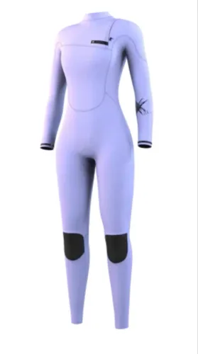 Wetsuit Feminino Surf 3/2mm Tam. M - Neoprene Lilás - Zipfree