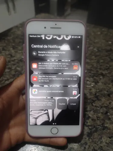 iPhone 8 Plus 256 GB Branco Todo Original. 100% Bateria