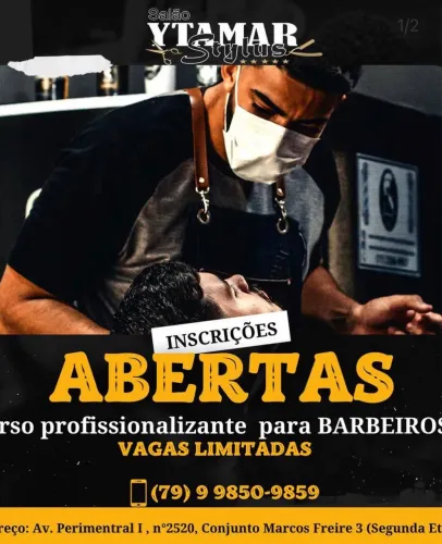 Curso, barbeiro , cabeleleiro