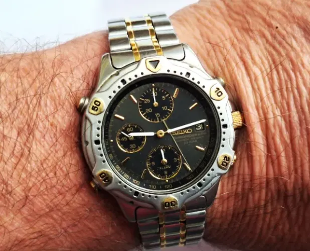 A27= COM DEFEITO ANTIGO RELOGIO SEIKO VER DETALHES DESCRIÇAO