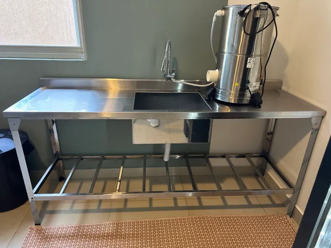 Pia industrial de inox