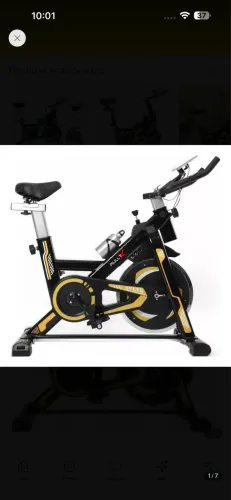 Bicicleta ergométrica com roda de inércia de 13 kg