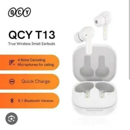Fone ouvido Bluetooth QCY T13 - cancelamento de ruido | Carregamento Rápido