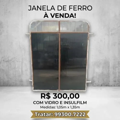 Janela de Ferro com vidro
