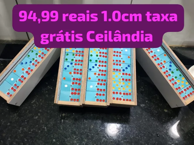 Dominó PVC 1.0 cm 95 reais taxa grátis Ceilândia