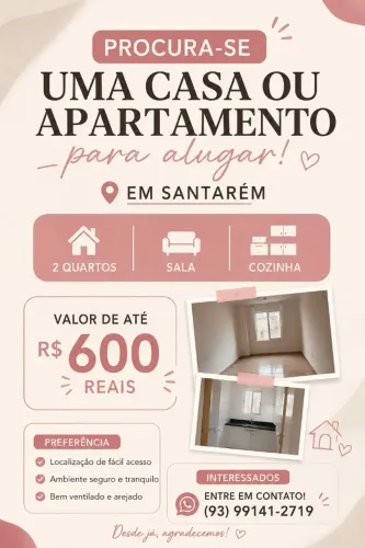 Procura-se um imóvel para alugar