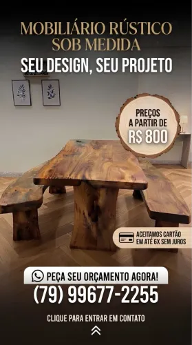 Mesa de jaqueira sob medida
