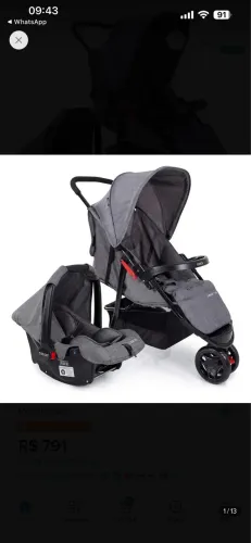 Carrinho + bebê conforto Cosco