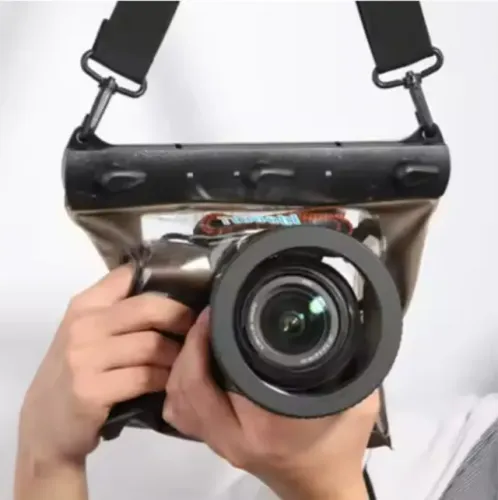Estojo de mergulho à prova d´água para câmeras DSLR