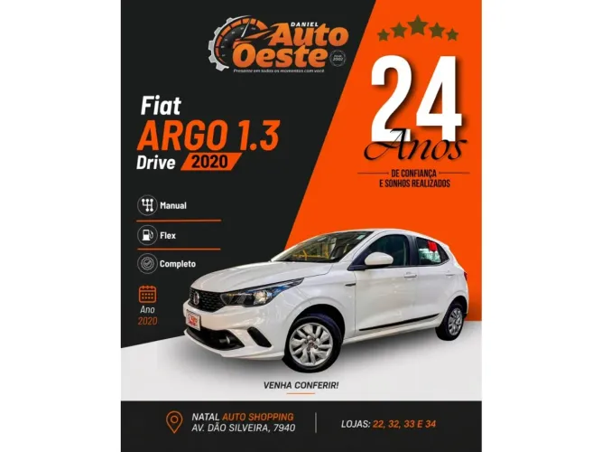 Fiat Argo Drive 1.3 8V Flex 2020