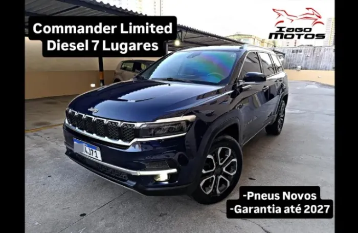 Jeep Commander Limited 2.0 Turbo Diesel 4X4 Automática 2022, Garantia Até 2027, 7 Lugares